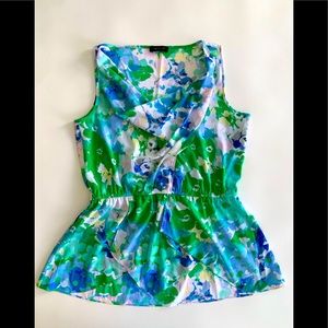 summer blouse in colored polyester size M